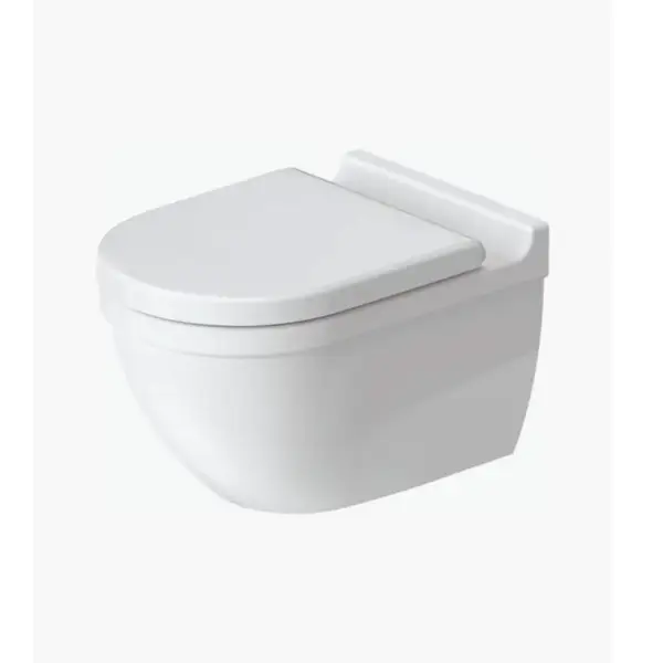 WC suspendu à fond creux Duravit Starck 3 et siège de WC Tellkamp Premium 7000 SET sans bride, blanc