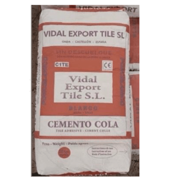 Ciment Colle Porcelanique de 25 kg le sac (VIDAL EXPORT TILES SL) pour carreaux